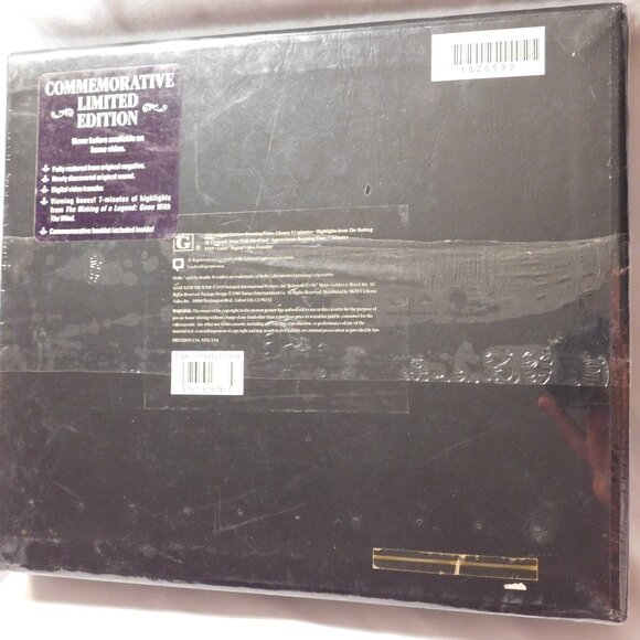 GONE WITH THE WIND VHS 50TH ANNIVERSARY BOX SET LIMITED EDITION NEW SEALED BOX - Picture 2 of 4